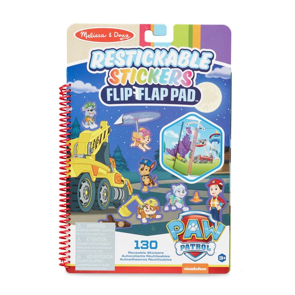 E-shop Paw Patrol prelepovací samolepkový flip‑flap blok – Ultimátna misia