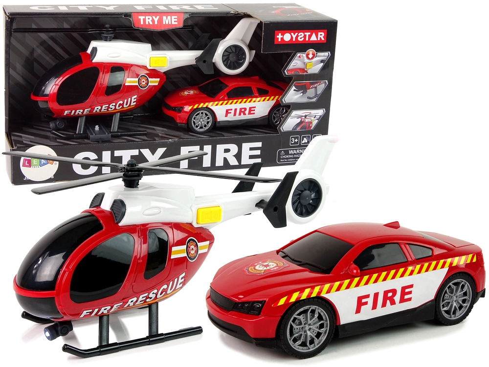 E-shop Lean Toys Sada hasičských vozidiel so zvukmi