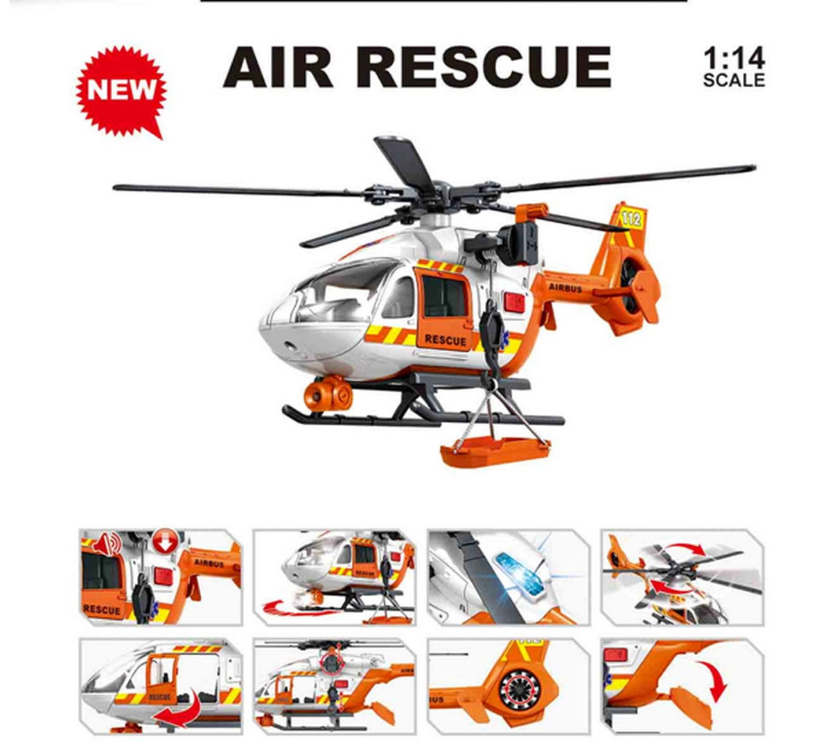 Interaktívny záchranný vrtuľník 1:14