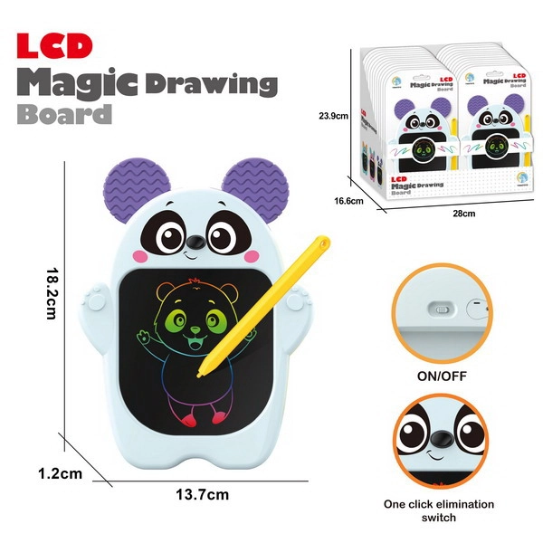 Kresliaca LCD tabuľka panda 18,2 × 13,7 cm