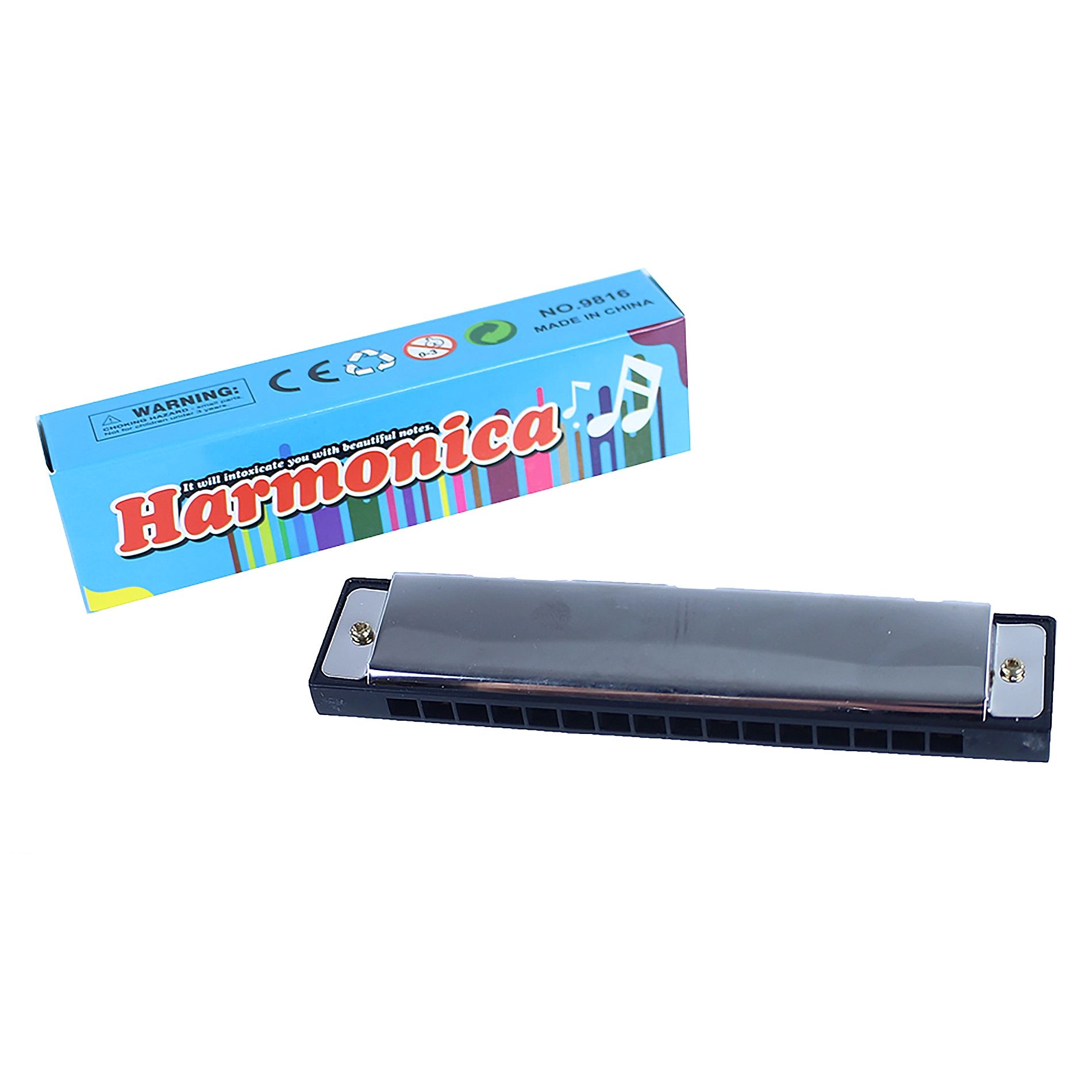 Creative Toys Harmonika kovová 13 cm