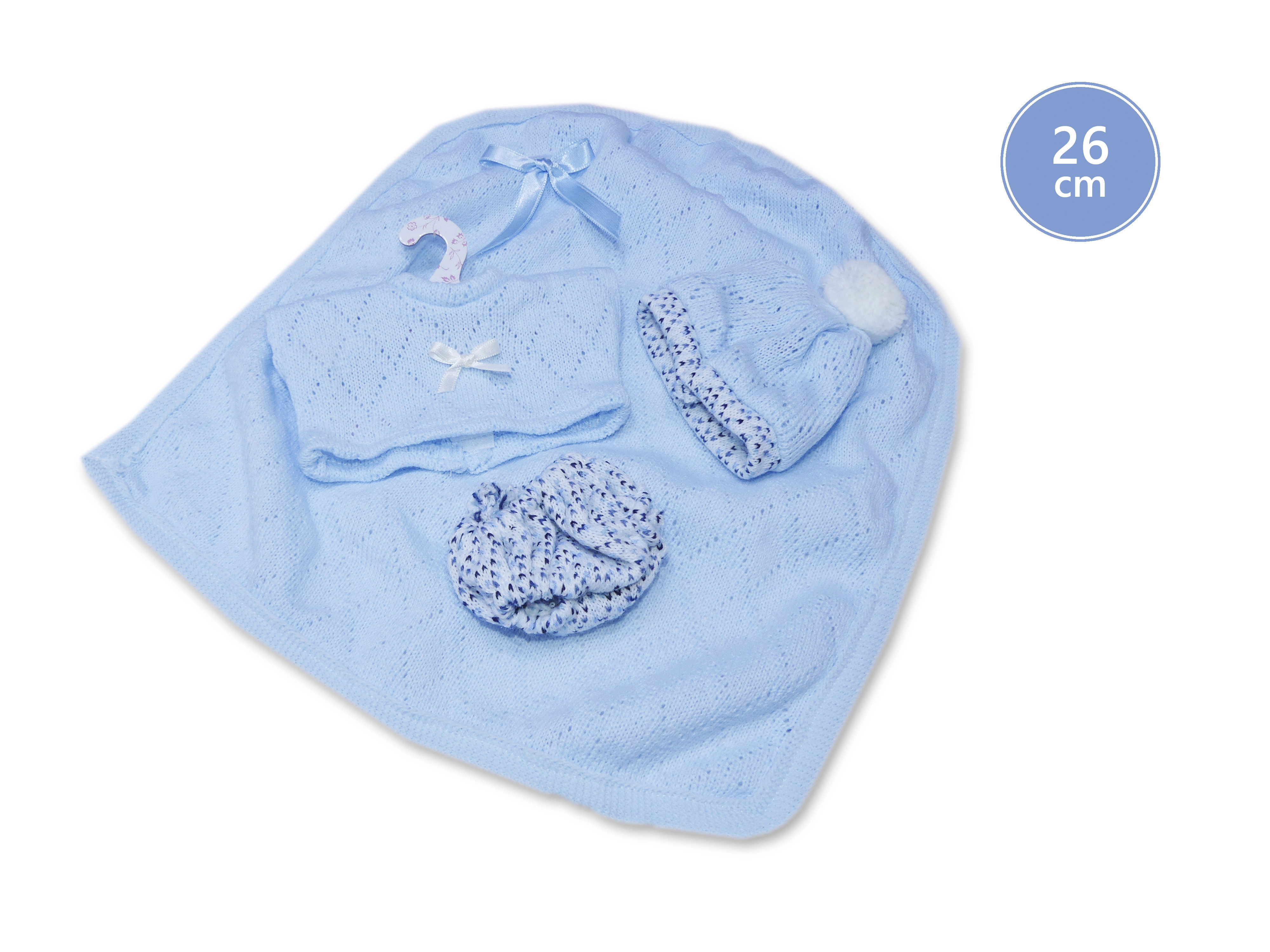 E-shop Llorens M26-293 oblečenie pre bábiku NEW BORN 26 cm