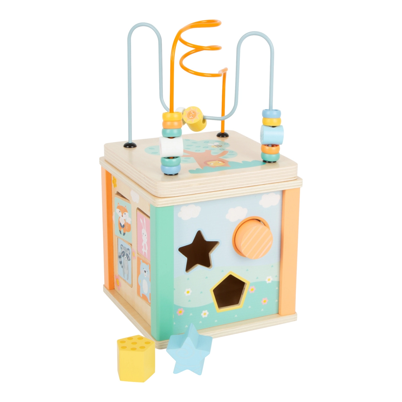 E-shop Small Foot kocka plná aktivít pastel