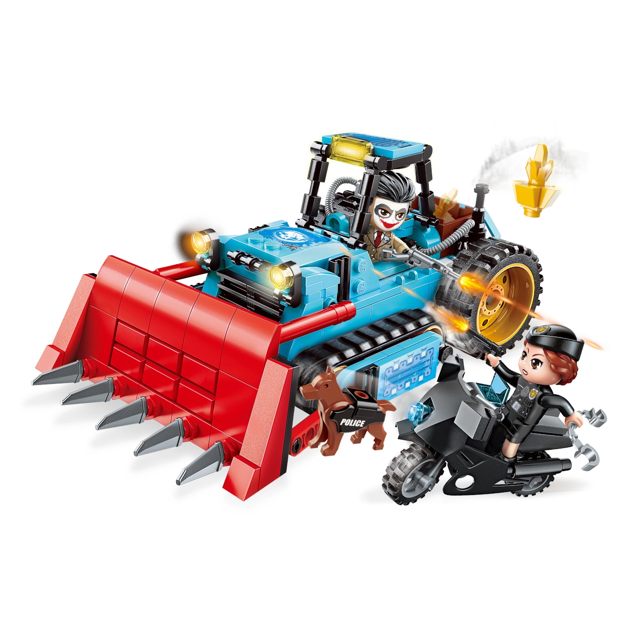 E-shop Qman Police Battle Force 1927 Buldozér