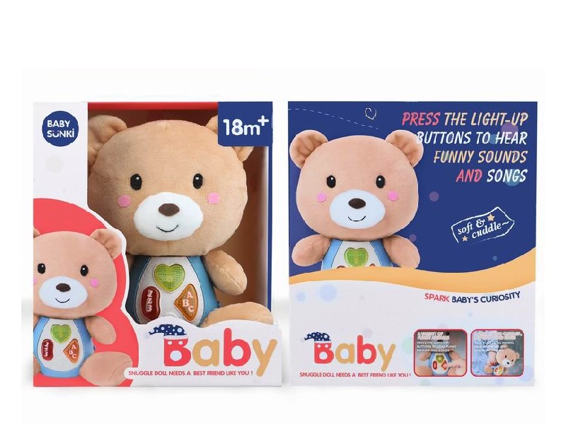 Plyšový medvedík so svetlom a melódiami