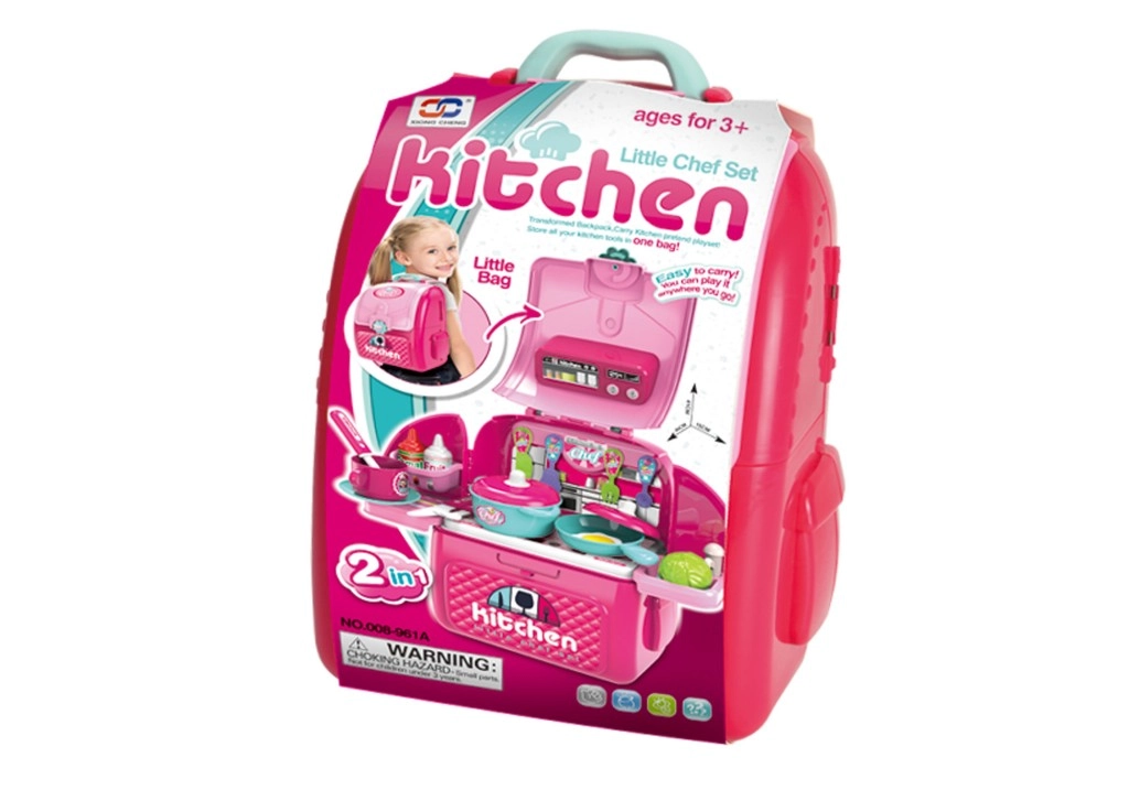 E-shop Alltoys Kuchynská sada v ružovom batohu