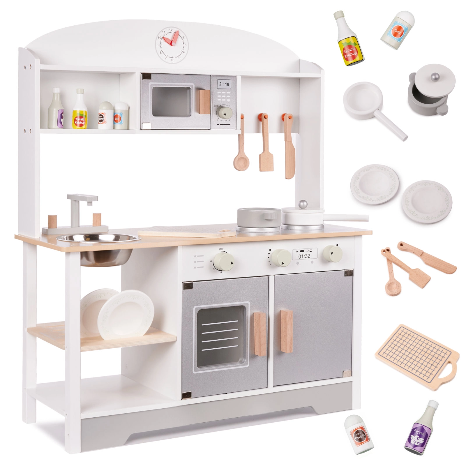 FunPlay 6287 drevená kuchynka s príslušenstvom