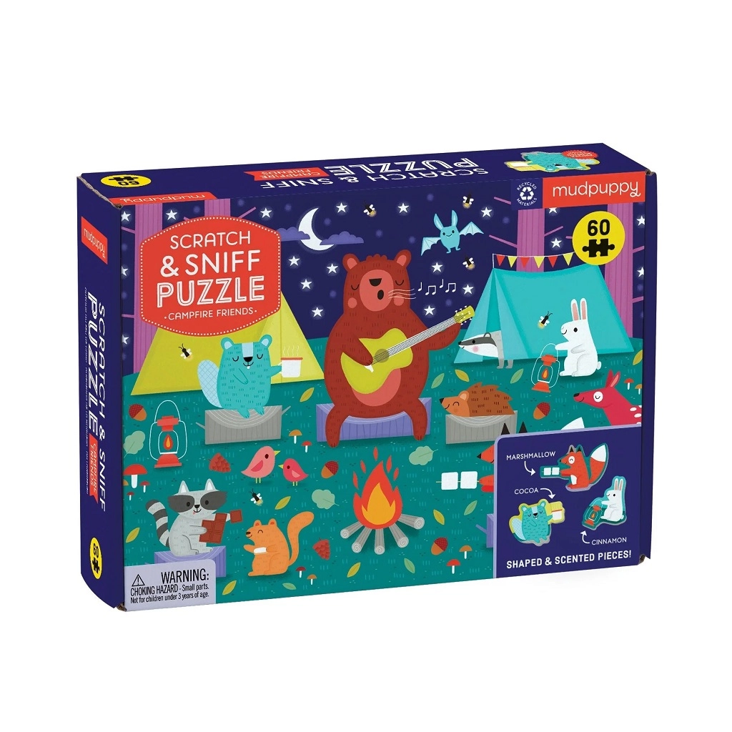 E-shop Puzzle s vôňou Táborákoví kamaráti 60 dielikov MUDPUPPY