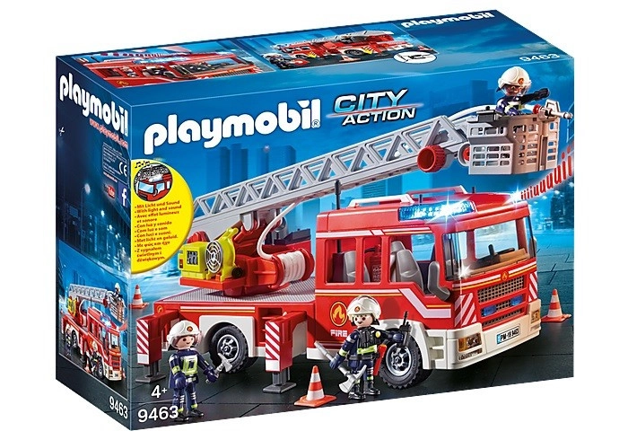E-shop Playmobil 9463 Požární auto s výsuvných žebříkem