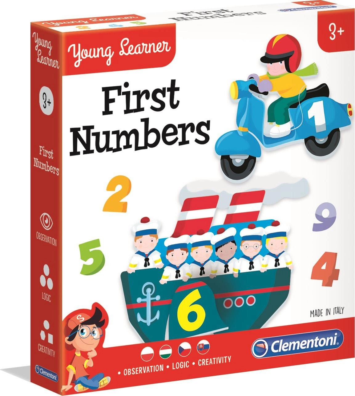 E-shop Clementoni Young Learner Prvé čísla 9x2 dielov