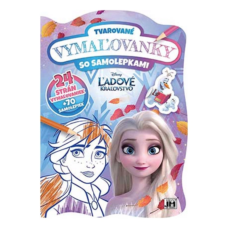Tvarované omaľovánky Ľadové kráľovstvo