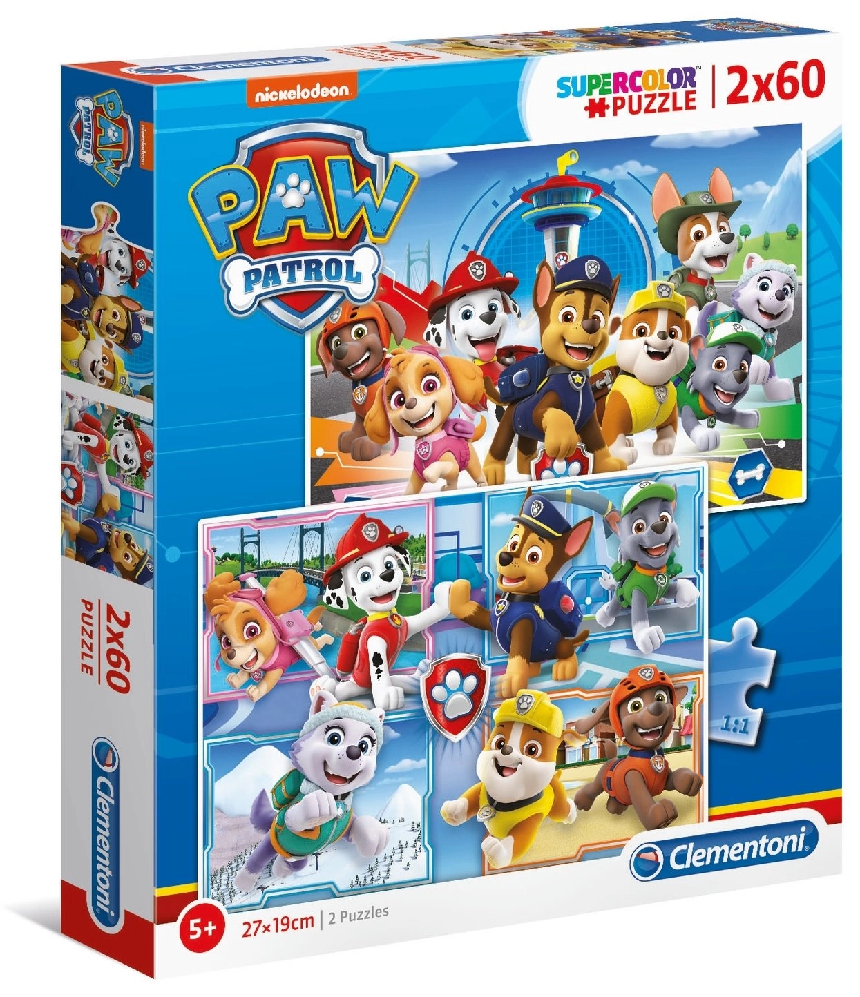 E-shop CLEMENTONI Puzzle Tlapková patrola 2x60 dielikov