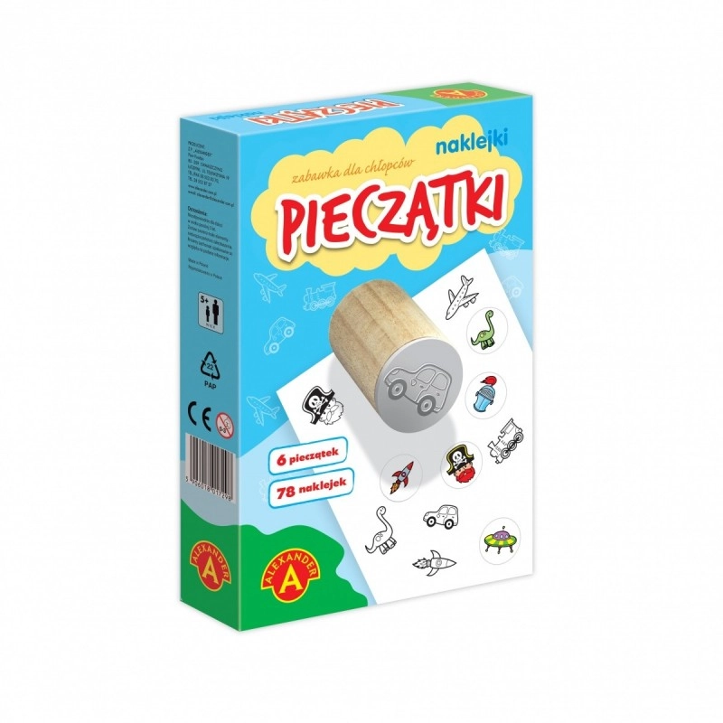 E-shop Kreatívna sada Malé pečiatky a samolepky pre chlapcov