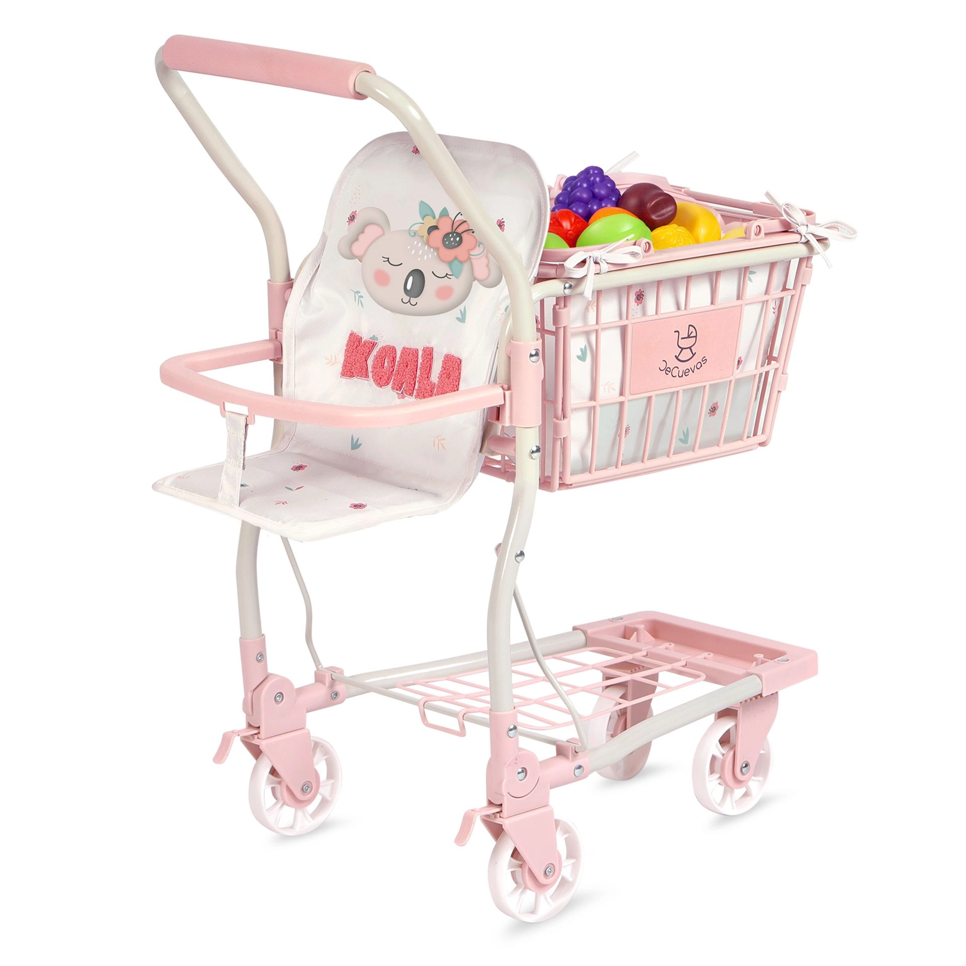 E-shop DeCuevas 52179 Pojazdný nákupný vozík 2 v 1 s ovocím Koala 2024 4897022521790