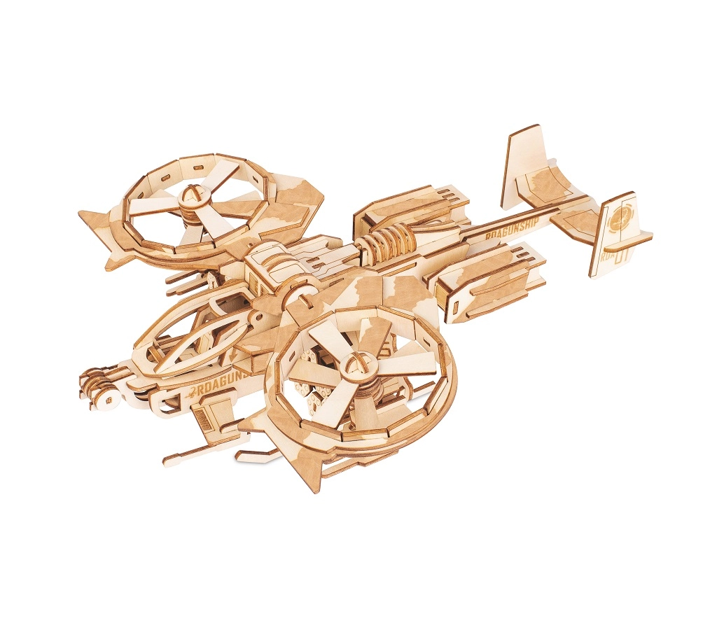 Drevené 3D puzzle - Bojový vrtuľník