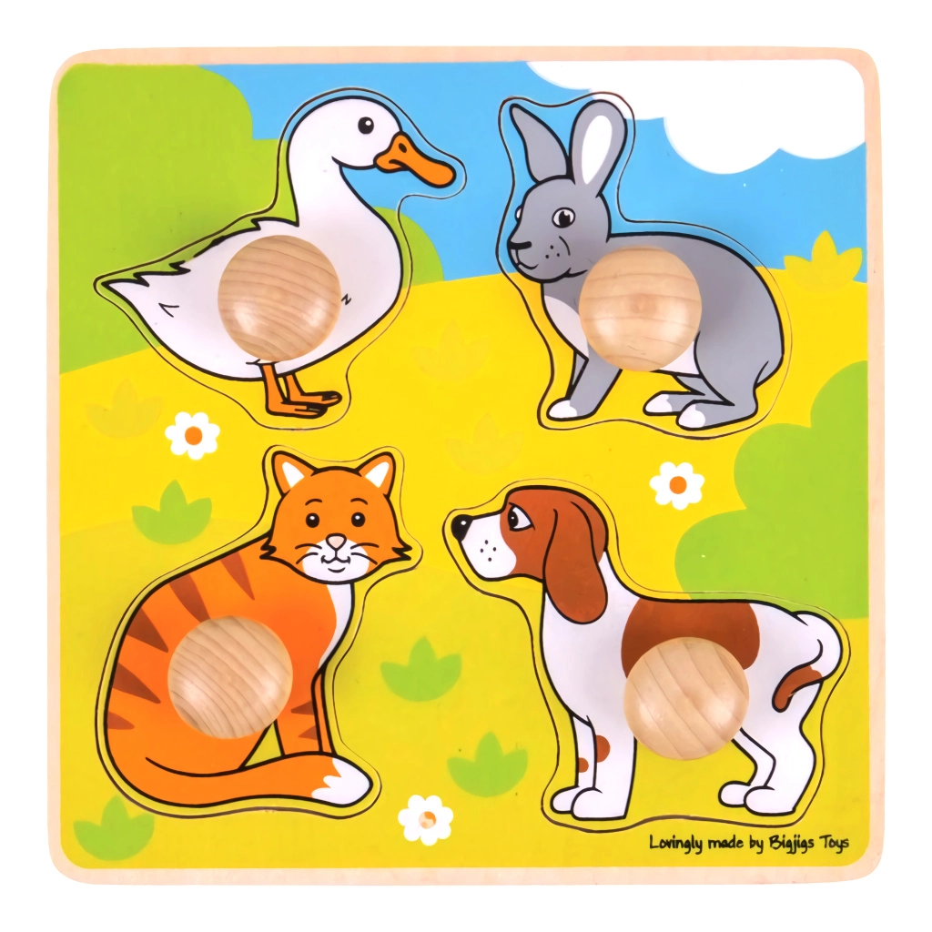 E-shop Bigjigs vkladacie puzzle Domáce zvieratká
