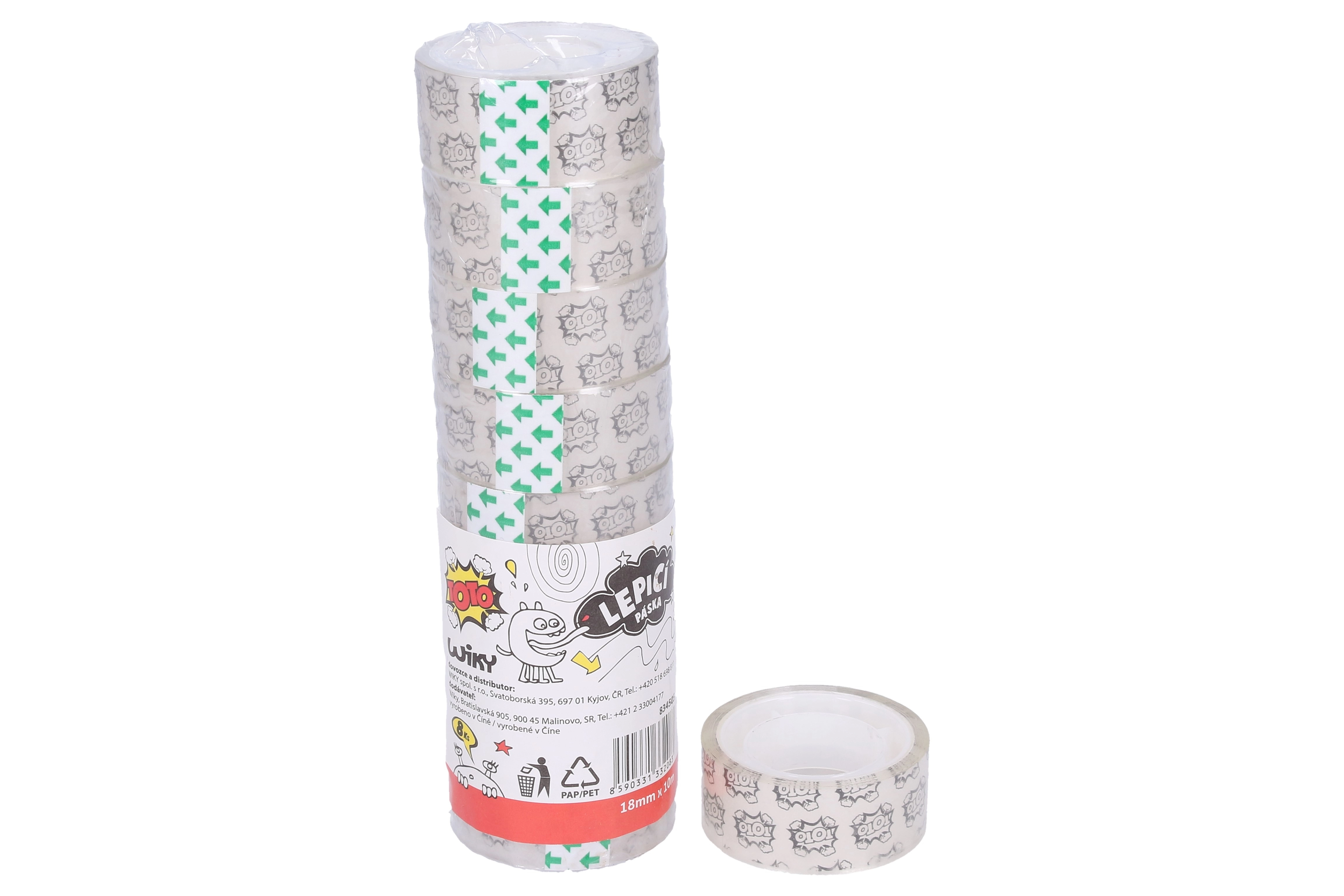 E-shop TOTO Lepiaca páska 18 mm x 10 m priehľadná
