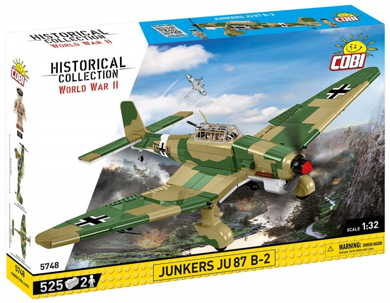 E-shop COBI 5748 World War II Nemecký strmhlavý bombardér Junkers JU-87 B-2 Stuka TROP 1:32