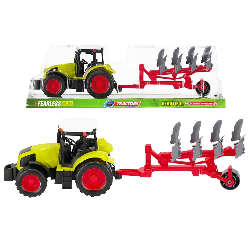 traktor s poľnohospodárskym prívesom