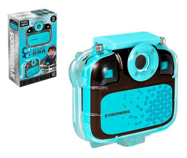 E-shop Vodeodolná detská športová kamera Vision Kids s USB nabíjaním