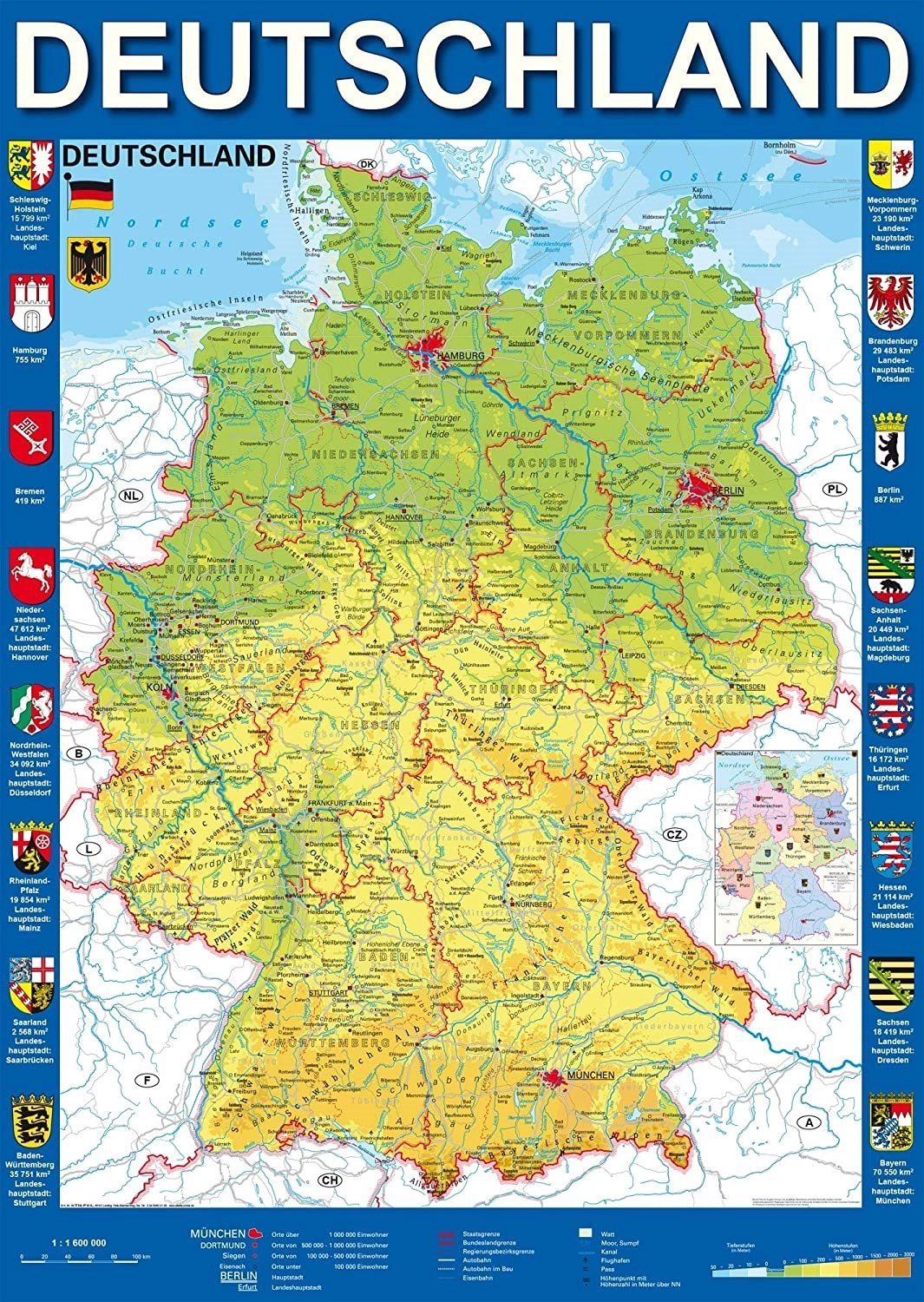 E-shop Schmidt Mapa Německa 1000 dielov