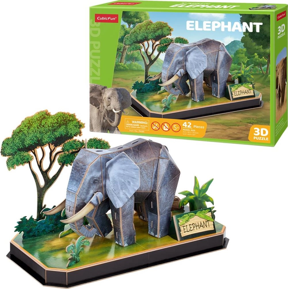 E-shop CubicFun 3D puzzle Slon 42 ks