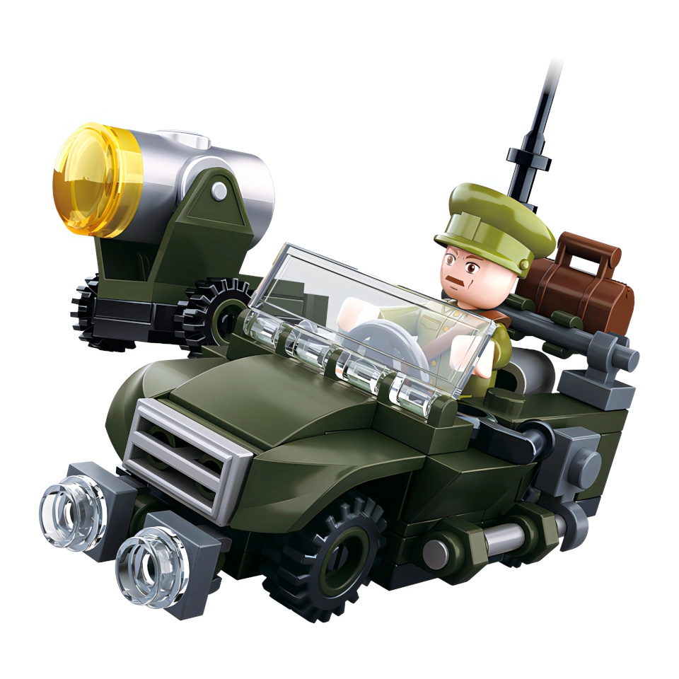 E-shop Sluban B0678B 4v1 Hlídkový Jeep