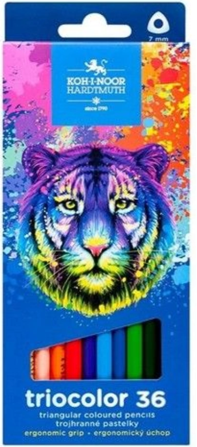 E-shop Trojhranné pastelky Triocolor 36 ks od KOH-I-NOOR - tiger
