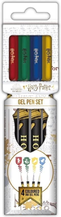 E-shop Farebné gélové perá HARRY POTTER – sada 4 ks
