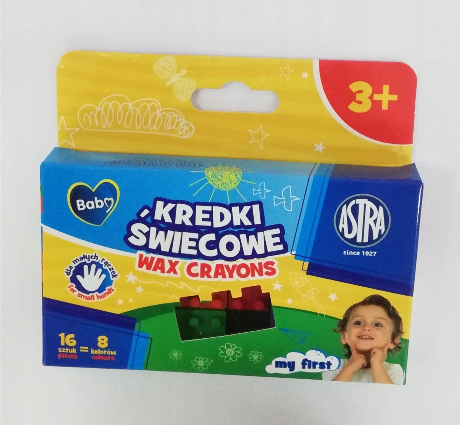 E-shop ASTRA BABY Voskovky 16ks, 8 farieb