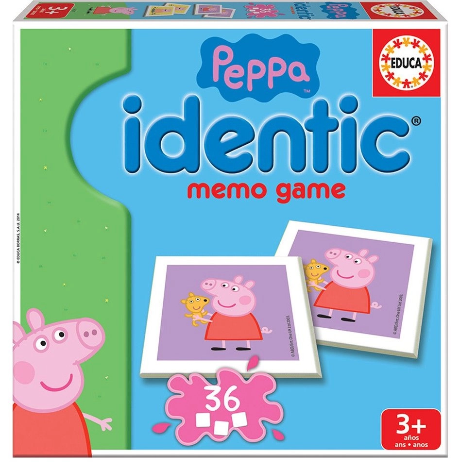 E-shop Educa Pexeso Prasátko Peppa 36 kartiček