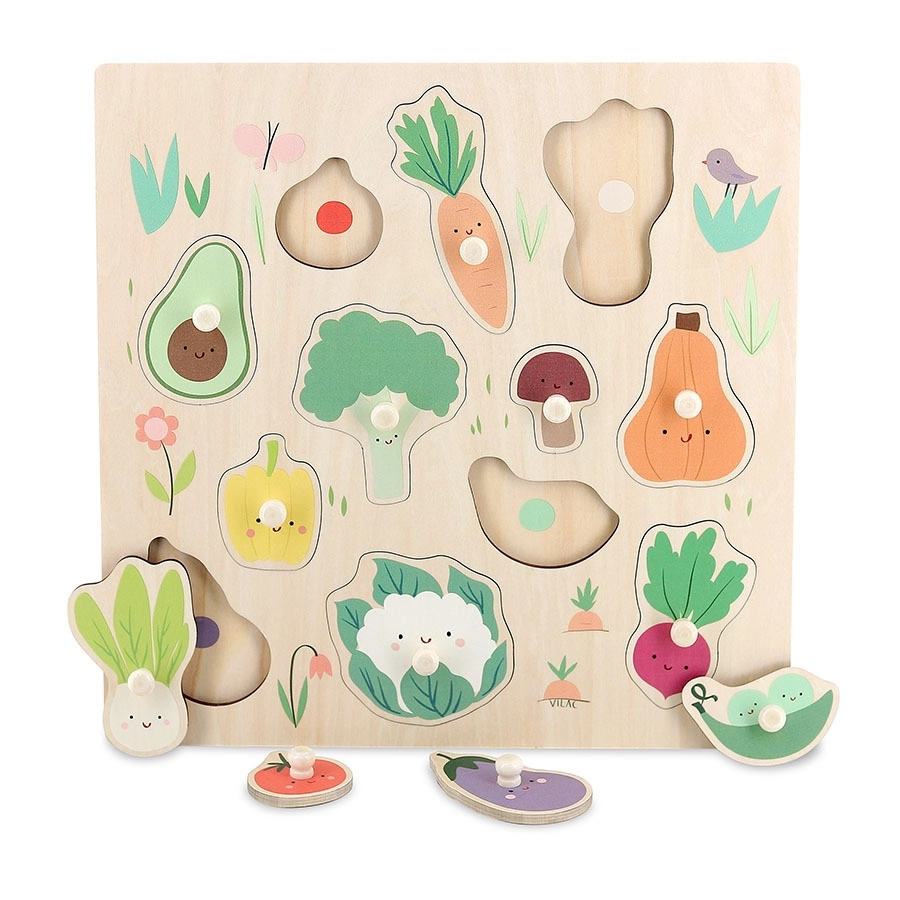 E-shop Vilac puzzle s úchytom zelenina od Sarah Betz