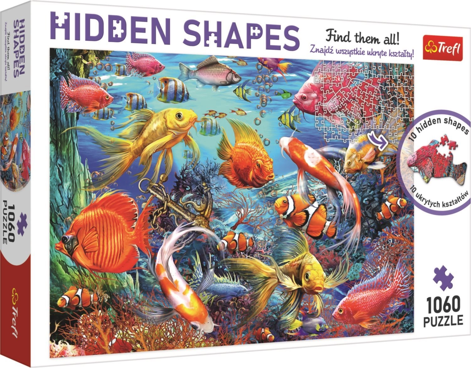 E-shop TREFL Hidden Shapes: Podmořský život 1060 dielov