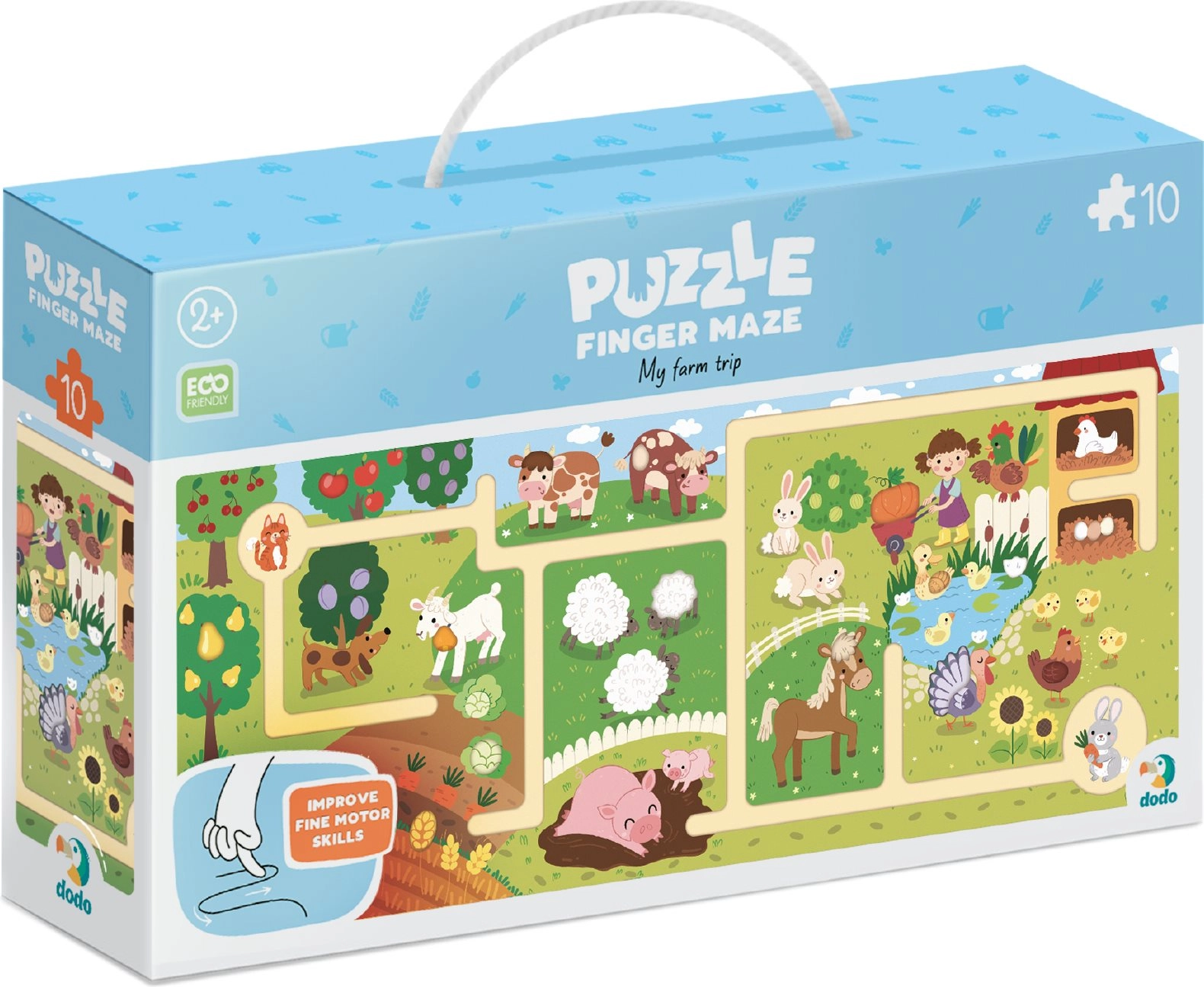 DODO Puzzle Labyrint Moja Farma 10 dielikov
