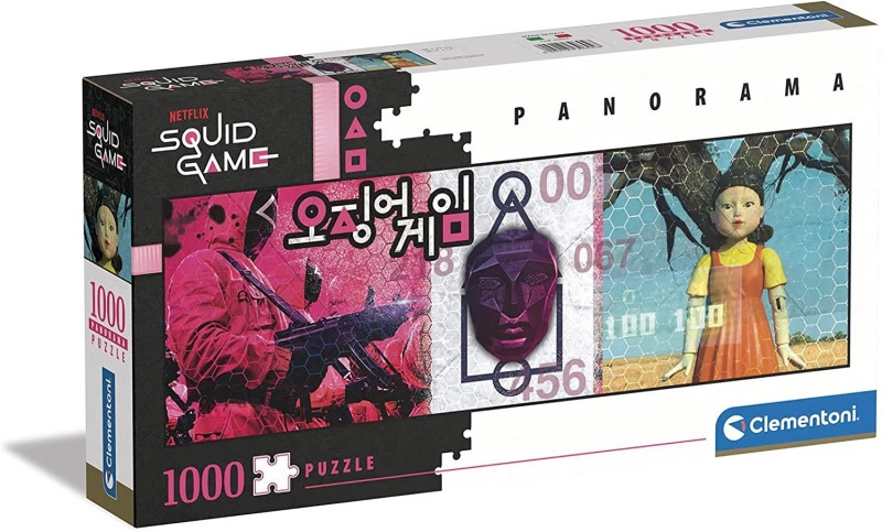 E-shop CLEMENTONI Panoramatické Netflix: Squid Game Hra na oliheň 1000 dielov