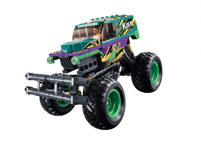 E-shop Sluban B1161 Natahovací auto Bigfoot Green-Purple Speed ​​​​Kixx