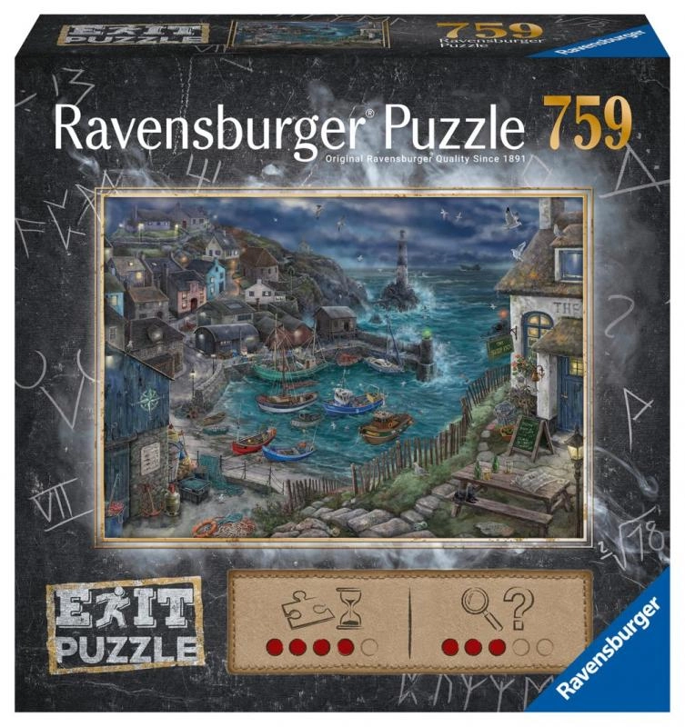 RAVENSBURGER Únikové EXIT Fishing Village 759 dielov
