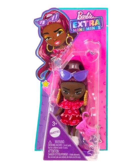 E-shop Barbie Extra Mini Minis Doll Ruffled Lip Dress