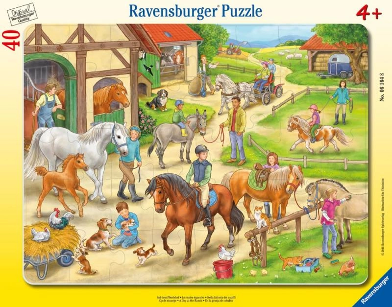 E-shop Ravensburger 061648 Na koňské farmě 40 dielov