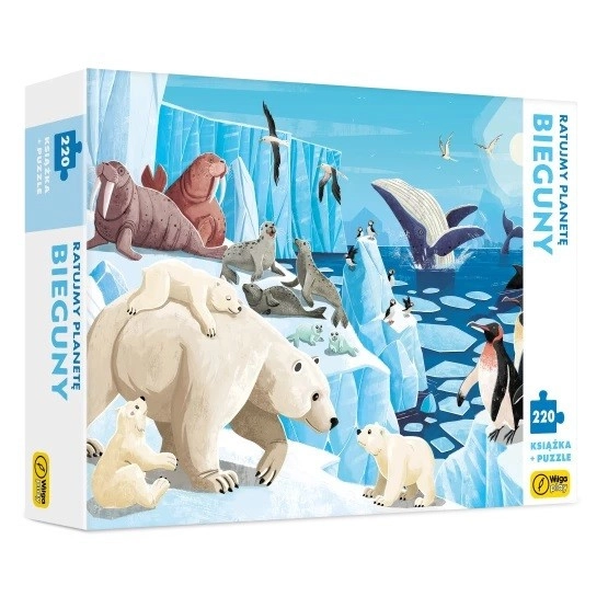 E-shop Kniha a puzzle Zachráňme planétu – polárne oblasti (220 dielikov)