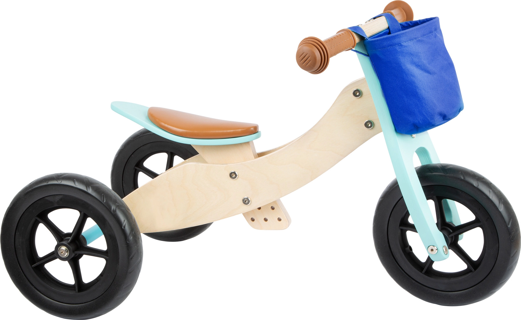 E-shop Small Foot Drevené Maxi 2v1 tyrkysové