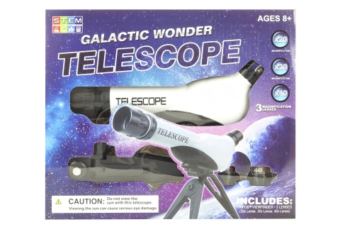 E-shop Plastový detský teleskop so stojanom 60 mm