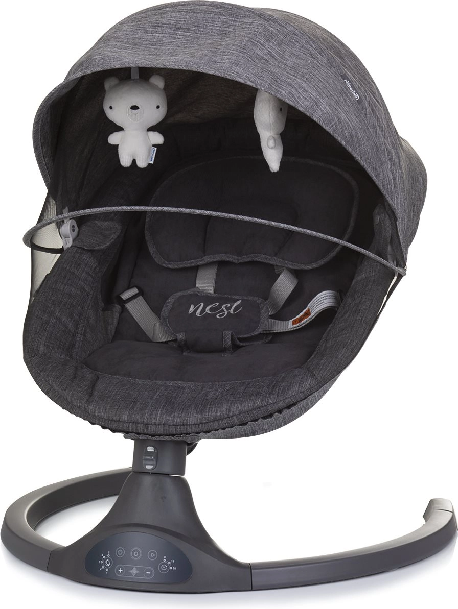 E-shop CHIPOLINO Elektrická kolébka Nest Granite