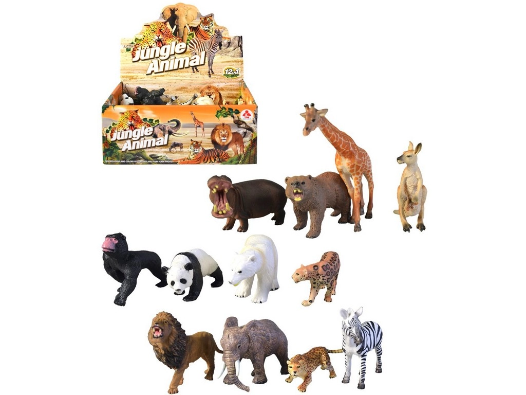 Zvieratká Safari 12 ks