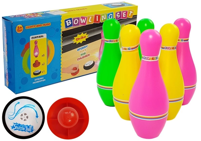 E-shop shumee Bowlingový set Colorful 6ks Svieti