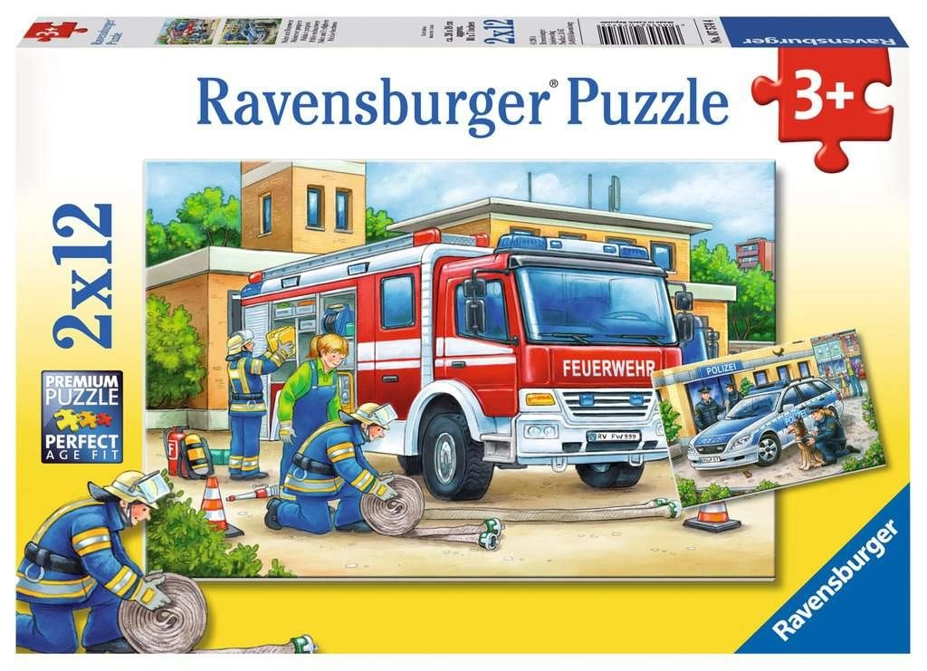 E-shop Ravensburger Policie a hasiči 2 x 12 dielov