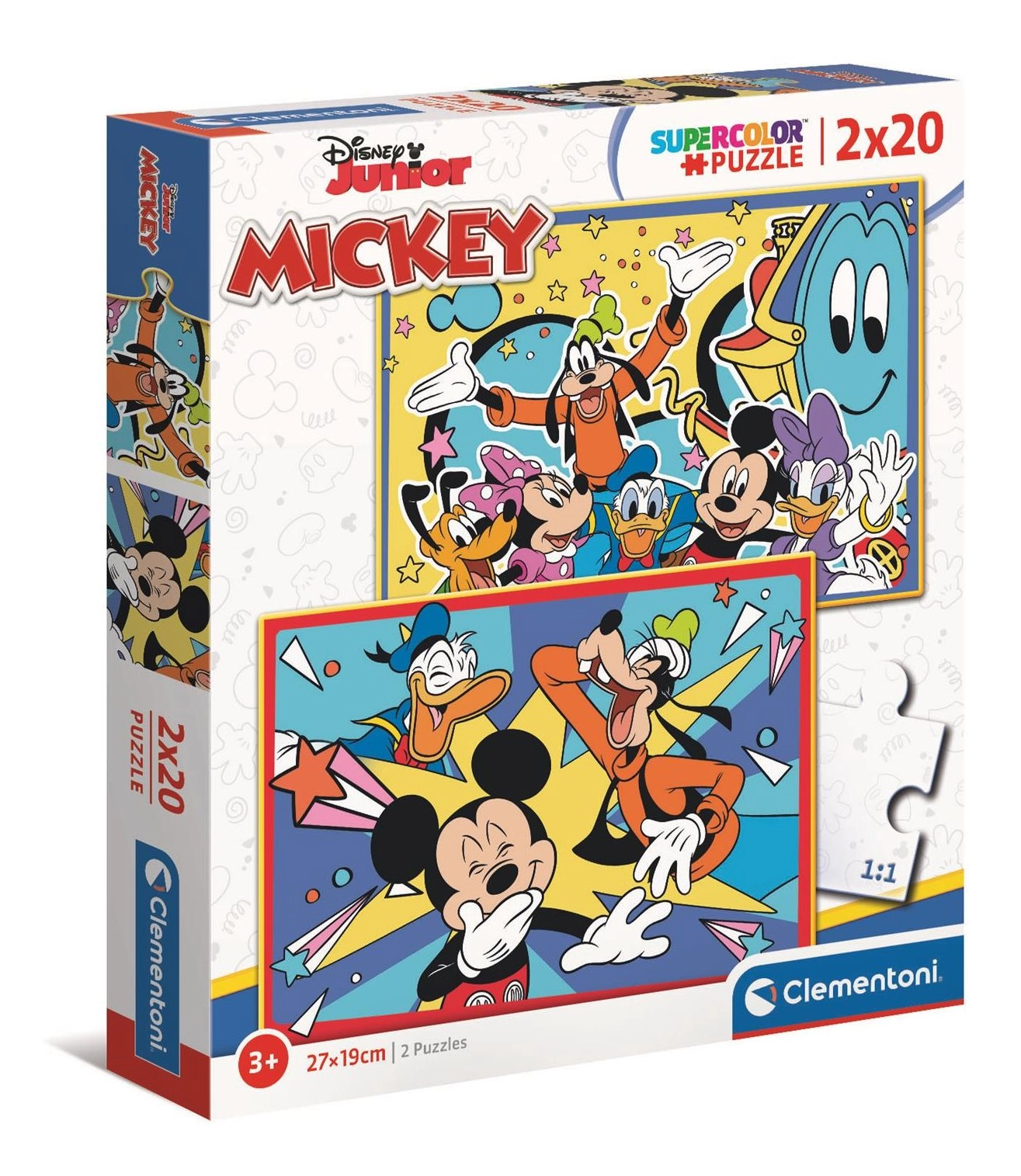 E-shop CLEMENTONI Mickey se baví s kamarády 2x20 dielov
