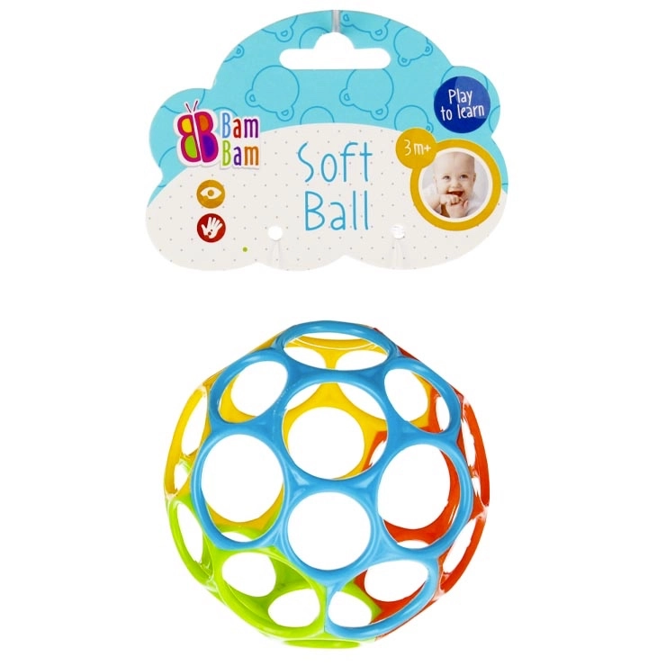 Bam Bam farebná gumová loptička