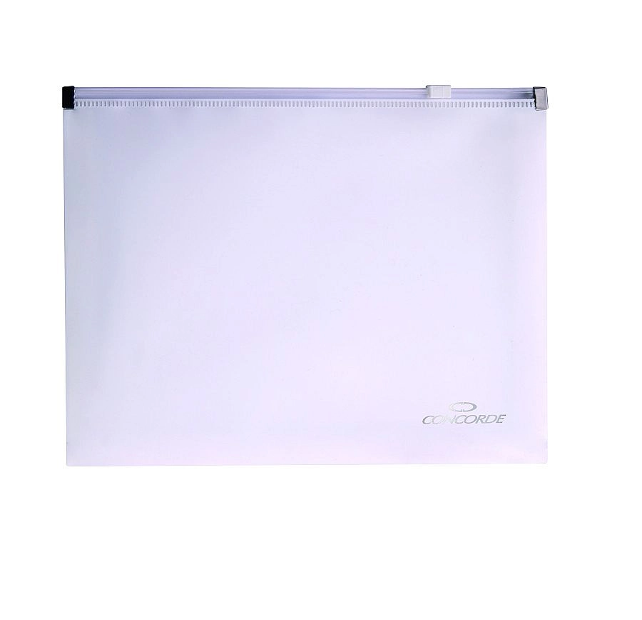 Spisové dosky so zipsom A5 CONCORDE, biela