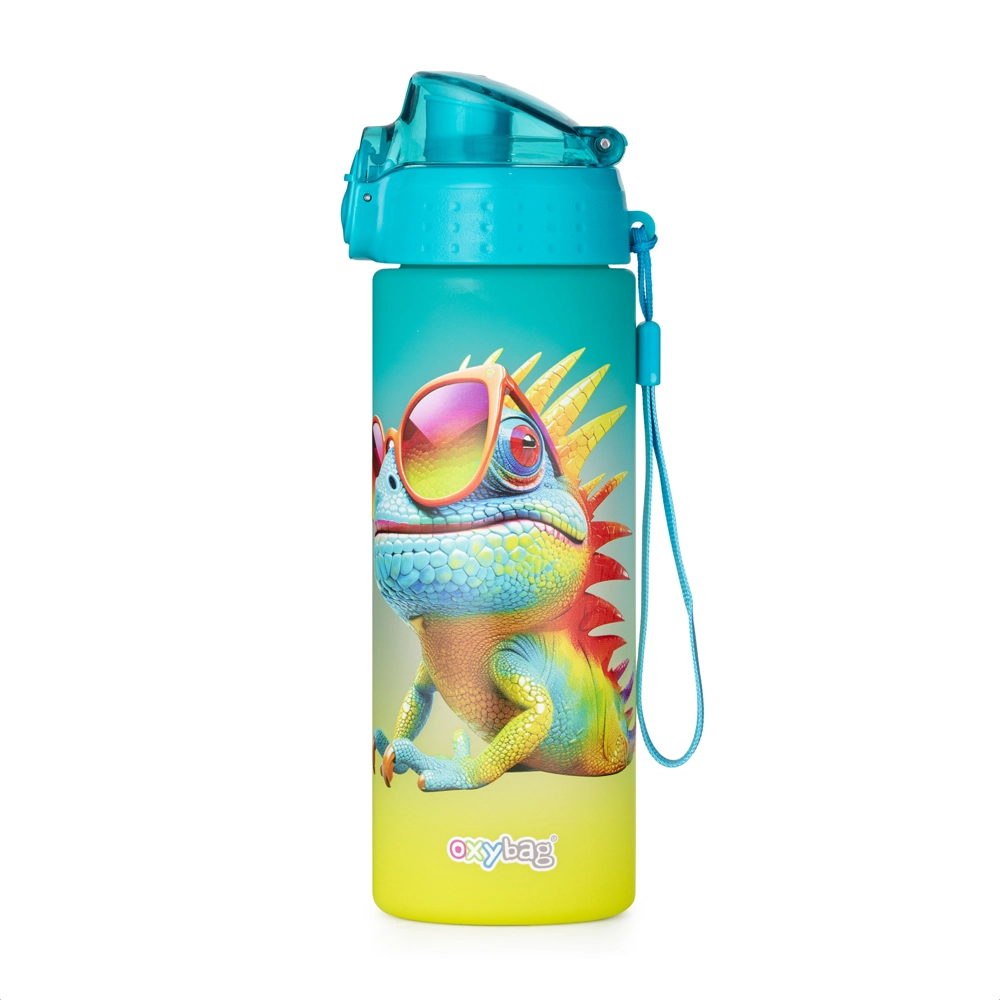 OXY Click fľaša na pitie 600 ml crazy animals chameleon
